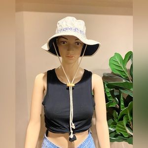 Adorable bucket hat with adjustable draw string